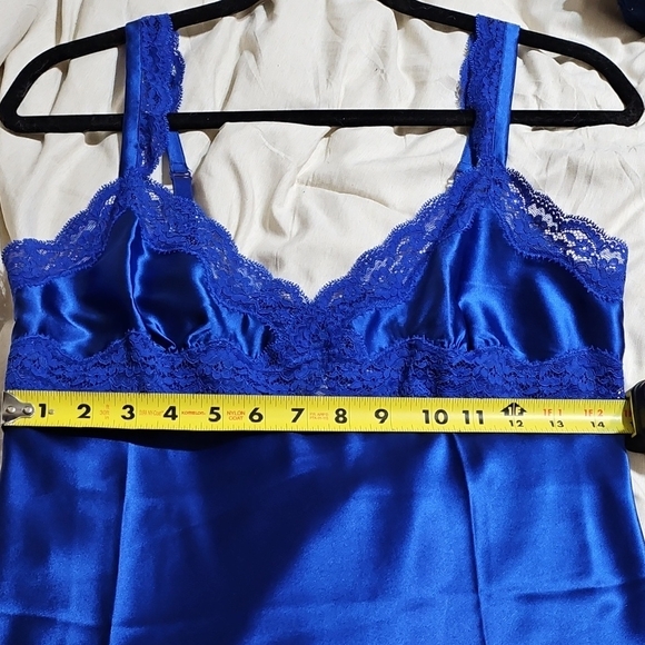 Stella McCartney 2014 Royal Blue Silk Camisole with Lace Trim - Picture 2 of 8